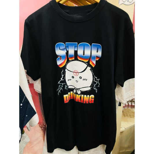 100% cotton kurimanju stop drinking t-shirt unisex