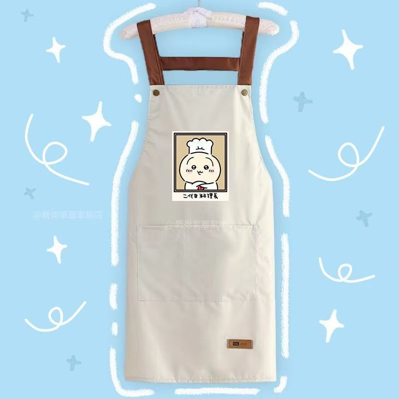 Chiikawa Kitchen Apron - Waterproof & Grease-resistant for Home Use