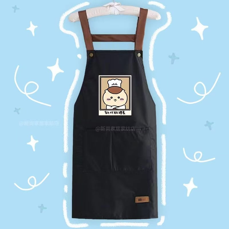 Chiikawa Kitchen Apron - Waterproof & Grease-resistant for Home Use