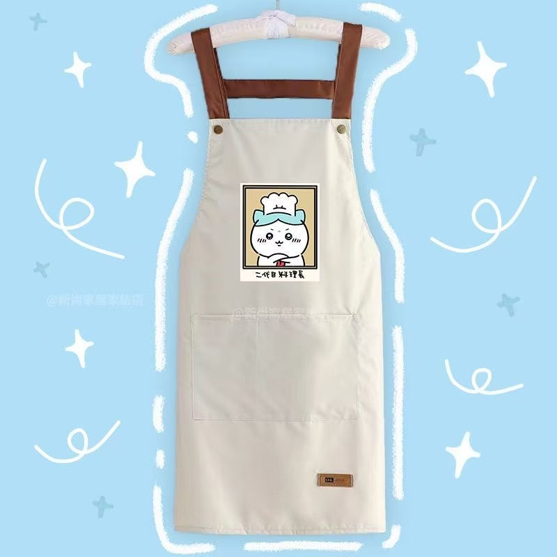 Chiikawa Kitchen Apron - Waterproof & Grease-resistant for Home Use
