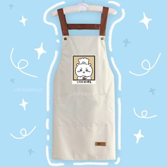 Chiikawa Kitchen Apron - Waterproof & Grease-resistant for Home Use
